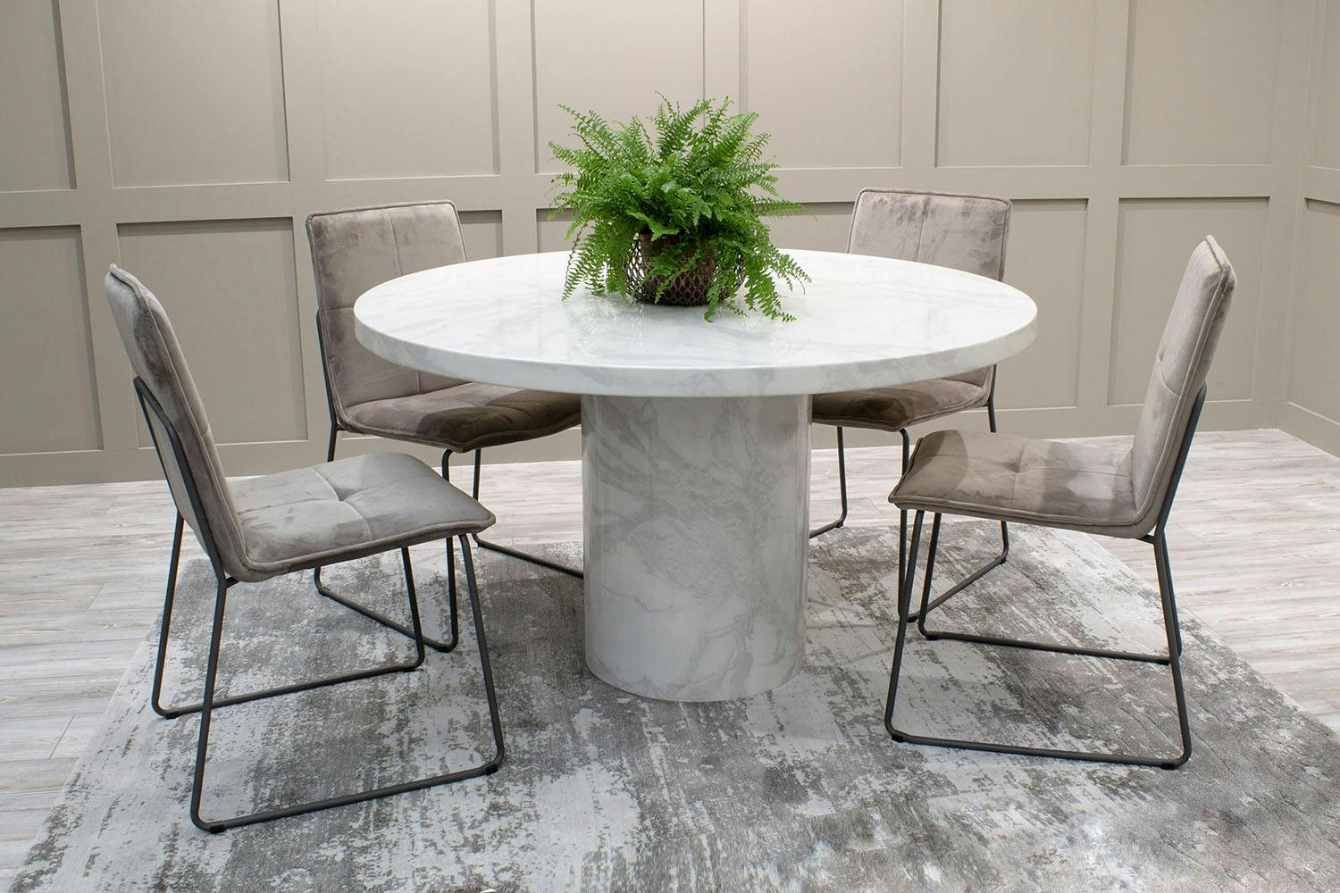 Knox Dining Table Round | White