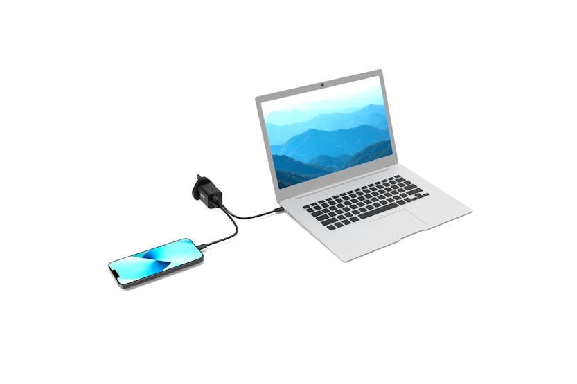 Port Designs 45W 2 Port GaN Wall Charger & UK USB-C Cable | 2m Port Designs 45W 2 Port GaN Wall Charger & UK USB-C Cable | 2m