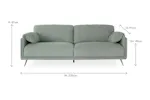 Moby 3 Seater Sofa| Sage Moby 3 Seater Sofa| Sage