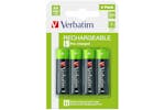 Verbatim AA Premium Rechargeable Batteries | 4 Pack Verbatim AA Premium Rechargeable Batteries | 4 Pack