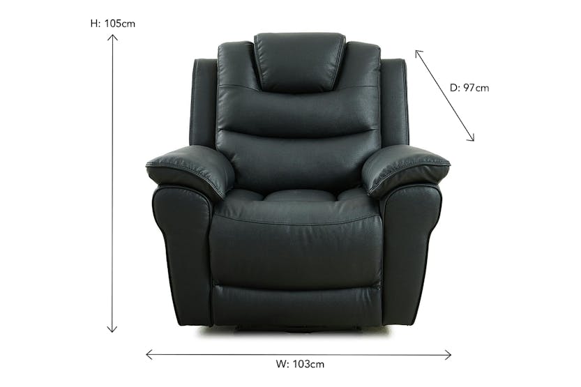 Emily Armchair | Power Recliner | Fabric | Black Emily Armchair | Power Recliner | Fabric | Black