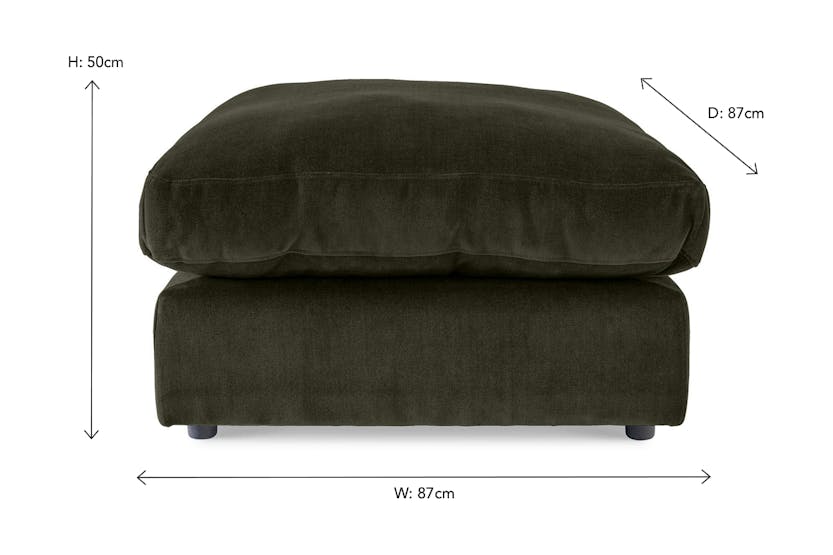 Corah Footstool | Fabric | Colour Options Corah Footstool | Fabric | Colour Options