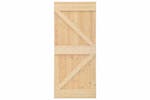vidaXL 3057491 Sliding Door With Hardware Set 80x210cm Solid Pine Wood vidaXL 3057491 Sliding Door With Hardware Set 80x210cm Solid Pine Wood