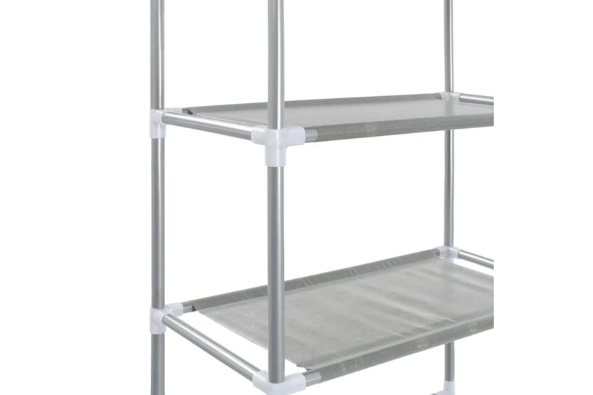 vidaXL 282464 3-tier Storage Rack Over Toilet Silver 53x28x169cm vidaXL 282464 3-tier Storage Rack Over Toilet Silver 53x28x169cm