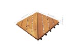 vidaXL 310120 Decking Tiles 10 Pcs 30x30cm Solid Acacia Woo vidaXL 310120 Decking Tiles 10 Pcs 30x30cm Solid Acacia Woo