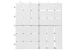 vidaXL 310118 Decking Tiles 10 Pcs White 30x30cm Solid Acac vidaXL 310118 Decking Tiles 10 Pcs White 30x30cm Solid Acac