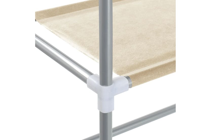 vidaXL 343137 2-tier Storage Rack Over Laundry Machine Cream 71x29.5x170.5cm Iron vidaXL 343137 2-tier Storage Rack Over Laundry Machine Cream 71x29.5x170.5cm Iron