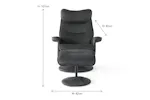 Levi Recliner with Footstool | Slate Levi Recliner with Footstool | Slate