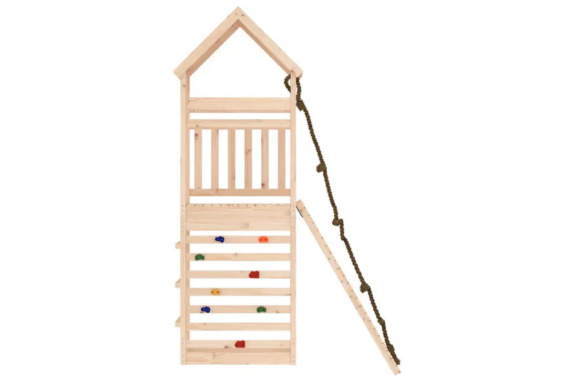 vidaXL 3156919 Playhouse With Climbing Wall Solid Wood Pine vidaXL 3156919 Playhouse With Climbing Wall Solid Wood Pine
