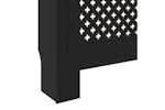 vidaXL Mdf Radiator Cover Black 205cm vidaXL Mdf Radiator Cover Black 205cm