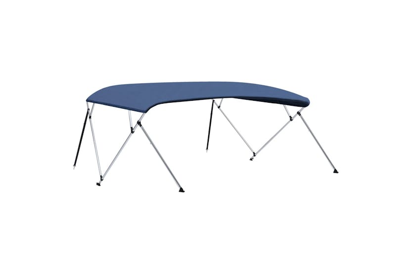 vidaXL 93141 4 Bow Bimini Top Navy Blue 243x(230-244)x137cm vidaXL 93141 4 Bow Bimini Top Navy Blue 243x(230-244)x137cm