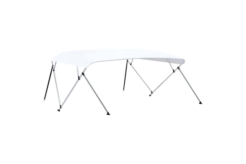 vidaXL 93140 4 Bow Bimini Top White 243x(230-244)x137cm vidaXL 93140 4 Bow Bimini Top White 243x(230-244)x137cm