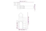 vidaXL 3155830 Playhouse With Slide Impregnated Wood Pine vidaXL 3155830 Playhouse With Slide Impregnated Wood Pine