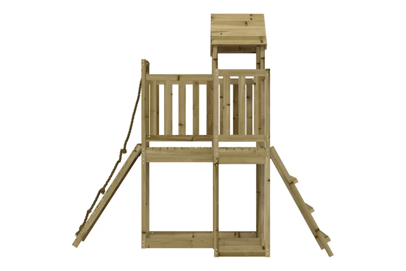 vidaXL 3155833 Playhouse With Climbing Wall Impregnated Wood Pine vidaXL 3155833 Playhouse With Climbing Wall Impregnated Wood Pine