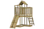 vidaXL 3155833 Playhouse With Climbing Wall Impregnated Wood Pine vidaXL 3155833 Playhouse With Climbing Wall Impregnated Wood Pine
