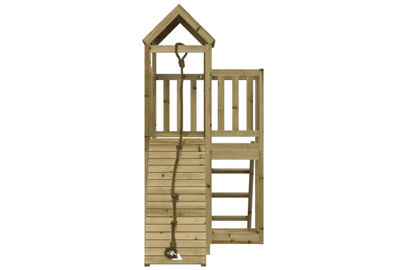 vidaXL 3155833 Playhouse With Climbing Wall Impregnated Wood Pine vidaXL 3155833 Playhouse With Climbing Wall Impregnated Wood Pine