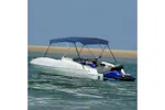 vidaXL 92363 3 Bow Bimini Top Blue 183x140x137cm vidaXL 92363 3 Bow Bimini Top Blue 183x140x137cm