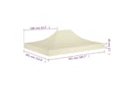 vidaXL 315362 Party Tent Roof 4.5x3 M Cream 270 G/m² vidaXL 315362 Party Tent Roof 4.5x3 M Cream 270 G/m²