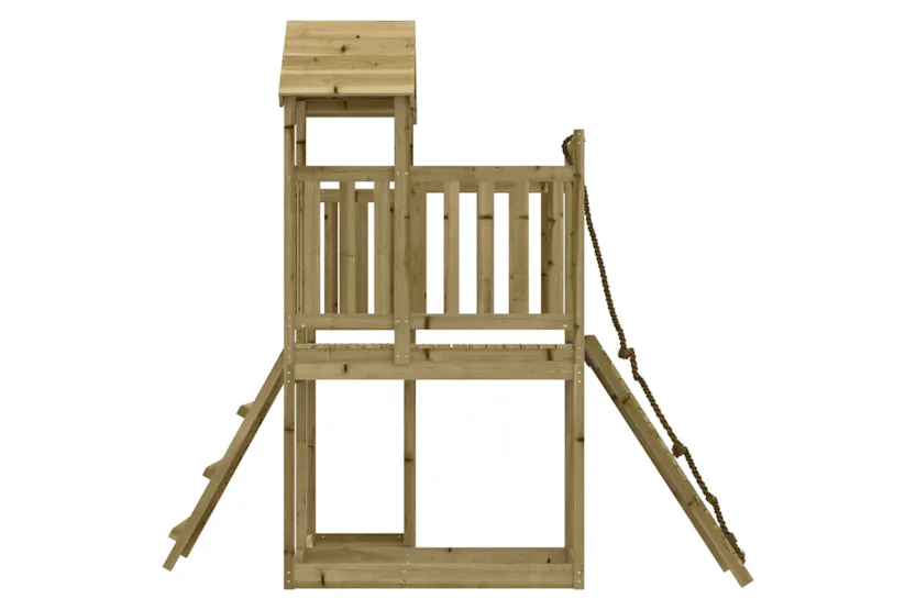 vidaXL 3155833 Playhouse With Climbing Wall Impregnated Wood Pine vidaXL 3155833 Playhouse With Climbing Wall Impregnated Wood Pine