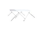 vidaXL 93124 2 Bow Bimini Top White 180x130x110cm vidaXL 93124 2 Bow Bimini Top White 180x130x110cm