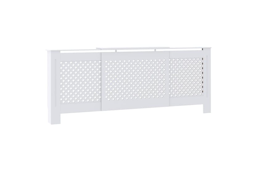 vidaXL Mdf Radiator Cover White 205cm vidaXL Mdf Radiator Cover White 205cm