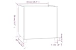 vidaXL 823683 Planters With Legs 2 Pcs Rusty 49x47x50cm Corten Steel vidaXL 823683 Planters With Legs 2 Pcs Rusty 49x47x50cm Corten Steel