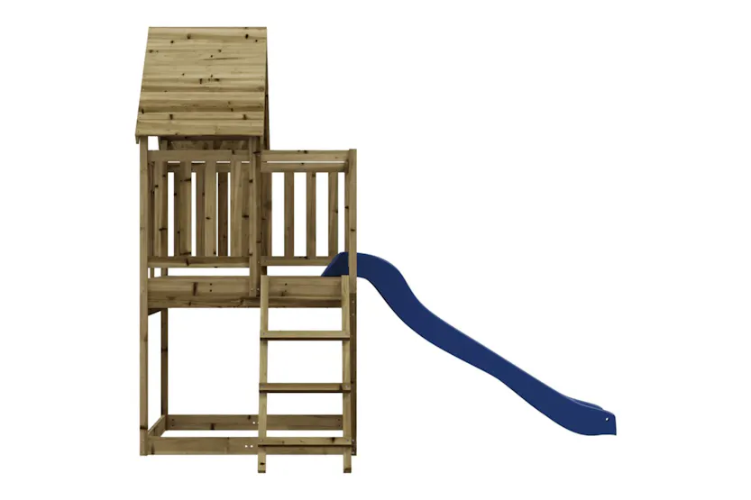 vidaXL 3155935 Playhouse With Slide Ladder Impregnated Wood Pine vidaXL 3155935 Playhouse With Slide Ladder Impregnated Wood Pine