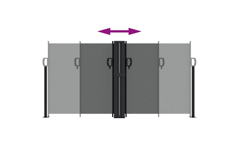 vidaXL 318056 Retractable Side Awning Anthracite 117x1200cm vidaXL 318056 Retractable Side Awning Anthracite 117x1200cm