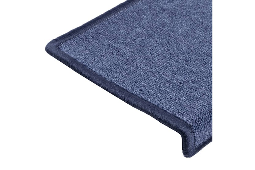 vidaXL 149781 Stair Mats 10 Pcs 65x21x4cm Blue vidaXL 149781 Stair Mats 10 Pcs 65x21x4cm Blue