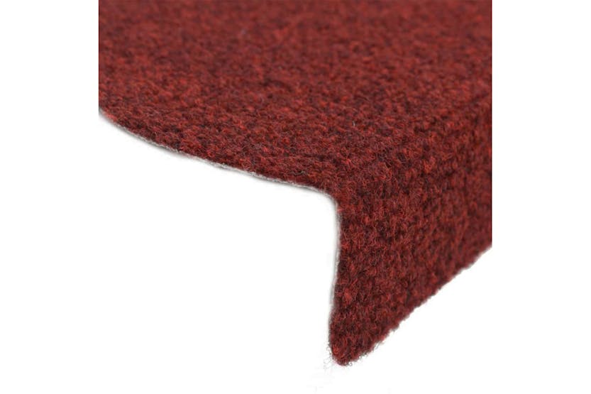 vidaXL 149682 Self-adhesive Stair Mats 5 Pcs Red 56x17x3cm Needle Punch vidaXL 149682 Self-adhesive Stair Mats 5 Pcs Red 56x17x3cm Needle Punch