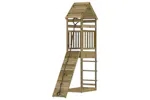 vidaXL 3156900 Playhouse With Climbing Wall Impregnated Wood Pine vidaXL 3156900 Playhouse With Climbing Wall Impregnated Wood Pine