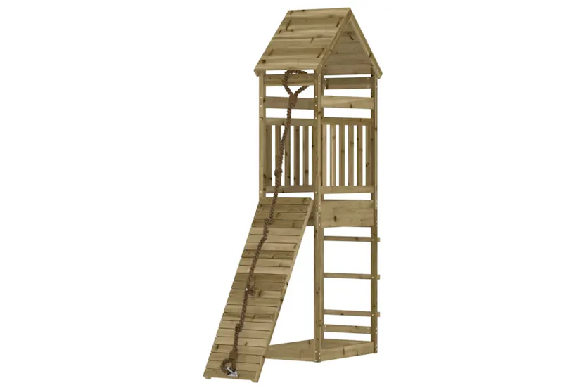 vidaXL 3156900 Playhouse With Climbing Wall Impregnated Wood Pine vidaXL 3156900 Playhouse With Climbing Wall Impregnated Wood Pine