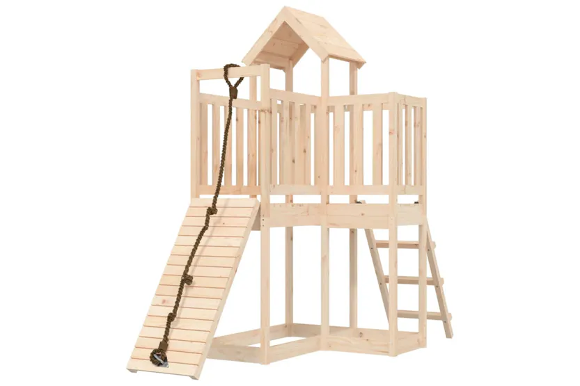 vidaXL 3155831 Playhouse With Climbing Wall Solid Wood Pine vidaXL 3155831 Playhouse With Climbing Wall Solid Wood Pine