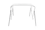 vidaXL 92359 3 Bow Bimini Top White 183x140x137cm vidaXL 92359 3 Bow Bimini Top White 183x140x137cm