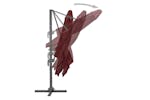 vidaXL 312315 Cantilever Umbrella With Aluminium Pole Bordeaux Red 400x300cm vidaXL 312315 Cantilever Umbrella With Aluminium Pole Bordeaux Red 400x300cm
