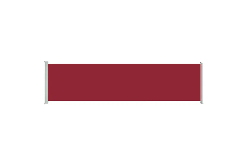 vidaXL 317961 Patio Retractable Side Awning 160x600cm Red vidaXL 317961 Patio Retractable Side Awning 160x600cm Red