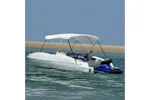 vidaXL 92360 3 Bow Bimini Top White 183x160x137cm vidaXL 92360 3 Bow Bimini Top White 183x160x137cm