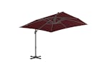 vidaXL 312315 Cantilever Umbrella With Aluminium Pole Bordeaux Red 400x300cm vidaXL 312315 Cantilever Umbrella With Aluminium Pole Bordeaux Red 400x300cm