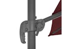 vidaXL 312315 Cantilever Umbrella With Aluminium Pole Bordeaux Red 400x300cm vidaXL 312315 Cantilever Umbrella With Aluminium Pole Bordeaux Red 400x300cm