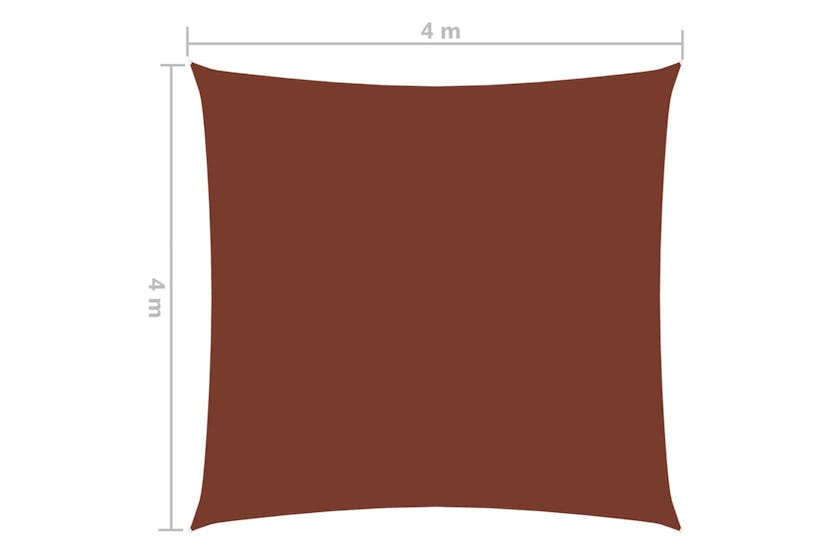 vidaXL 135359 Sunshade Sail Oxford Fabric Square 4x4 M Terracotta vidaXL 135359 Sunshade Sail Oxford Fabric Square 4x4 M Terracotta