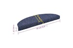 vidaXL 149708 Self-adhesive Stair Mats 5 Pcs Blue 65x21x4cm Needle Punch vidaXL 149708 Self-adhesive Stair Mats 5 Pcs Blue 65x21x4cm Needle Punch