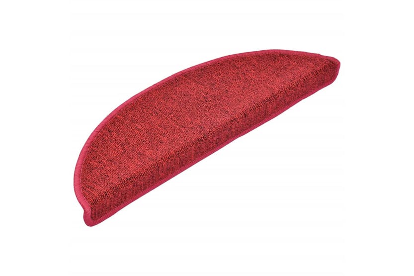 vidaXL 133881 Carpet Stair Treads 15 Pcs Bordeaux Red 56x17x3cm vidaXL 133881 Carpet Stair Treads 15 Pcs Bordeaux Red 56x17x3cm