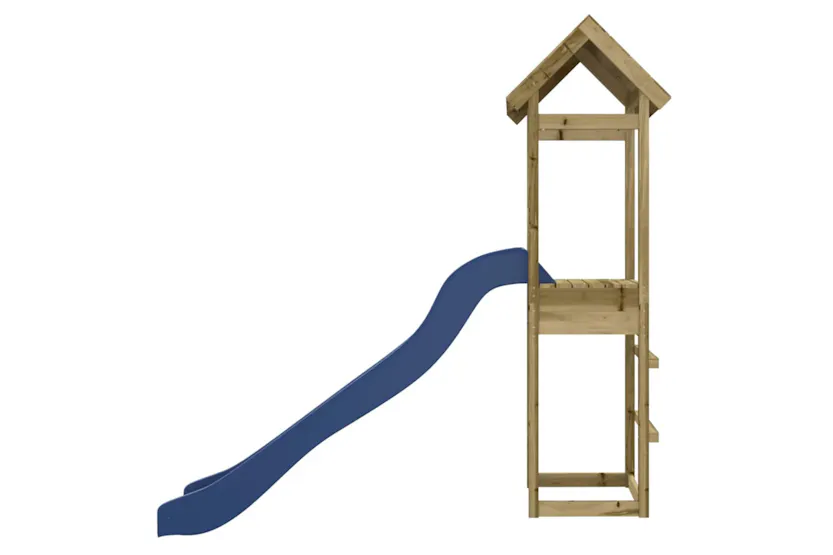 vidaXL 3155854 Playhouse With Slide Impregnated Wood Pine vidaXL 3155854 Playhouse With Slide Impregnated Wood Pine