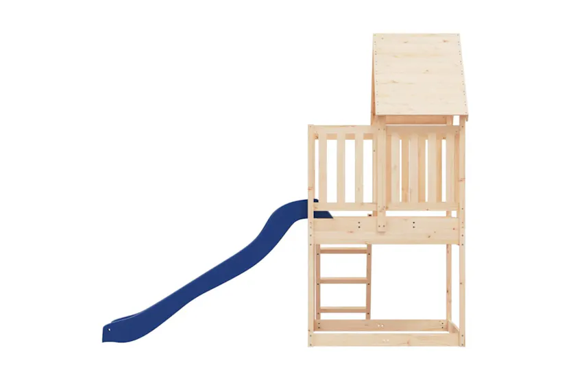 vidaXL 3155933 Playhouse With Slide Ladder Solid Wood Pine vidaXL 3155933 Playhouse With Slide Ladder Solid Wood Pine