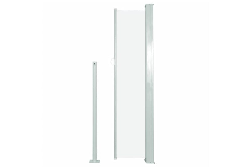 vidaXL 317875 Patio Retractable Side Awning 140x300cm Cream vidaXL 317875 Patio Retractable Side Awning 140x300cm Cream