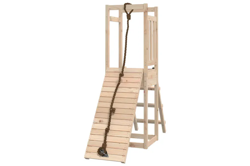 vidaXL 3155915 Playhouse With Climbing Wall Solid Wood Pine vidaXL 3155915 Playhouse With Climbing Wall Solid Wood Pine