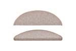 vidaXL 133878 Carpet Stair Treads 15 Pcs Light Brown 56x17x3cm vidaXL 133878 Carpet Stair Treads 15 Pcs Light Brown 56x17x3cm