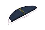 vidaXL 149719 Self-adhesive Stair Mats 10 Pcs Navy 65x21x4cm Needle Punch vidaXL 149719 Self-adhesive Stair Mats 10 Pcs Navy 65x21x4cm Needle Punch