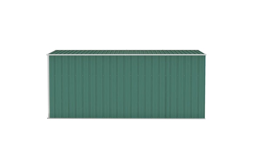 vidaXL 316229 Wall-mounted Garden Shed Green 118x382x178cm Galvanised Steel vidaXL 316229 Wall-mounted Garden Shed Green 118x382x178cm Galvanised Steel