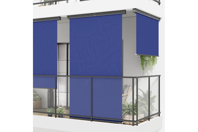 vidaXL Balcony Side Awning 165x250cm Blue vidaXL Balcony Side Awning 165x250cm Blue
